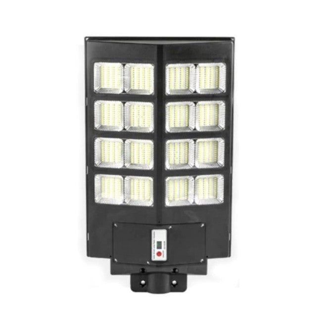 Lampa solara stradala Flippy, cu telecomanda, senzor de miscare si lumina, suport prindere, 640 LED-uri, IP65, ABS,