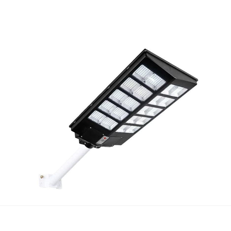 Lampa solara stradala Flippy, cu telecomanda, senzor de miscare si lumina, suport prindere, 800 LED-uri, IP65, ABS,