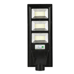 Lampa solara stradala Flippy, cu telecomanda, senzor de miscare si lumina, suport prindere, 144 LED-uri, IP65, ABS,