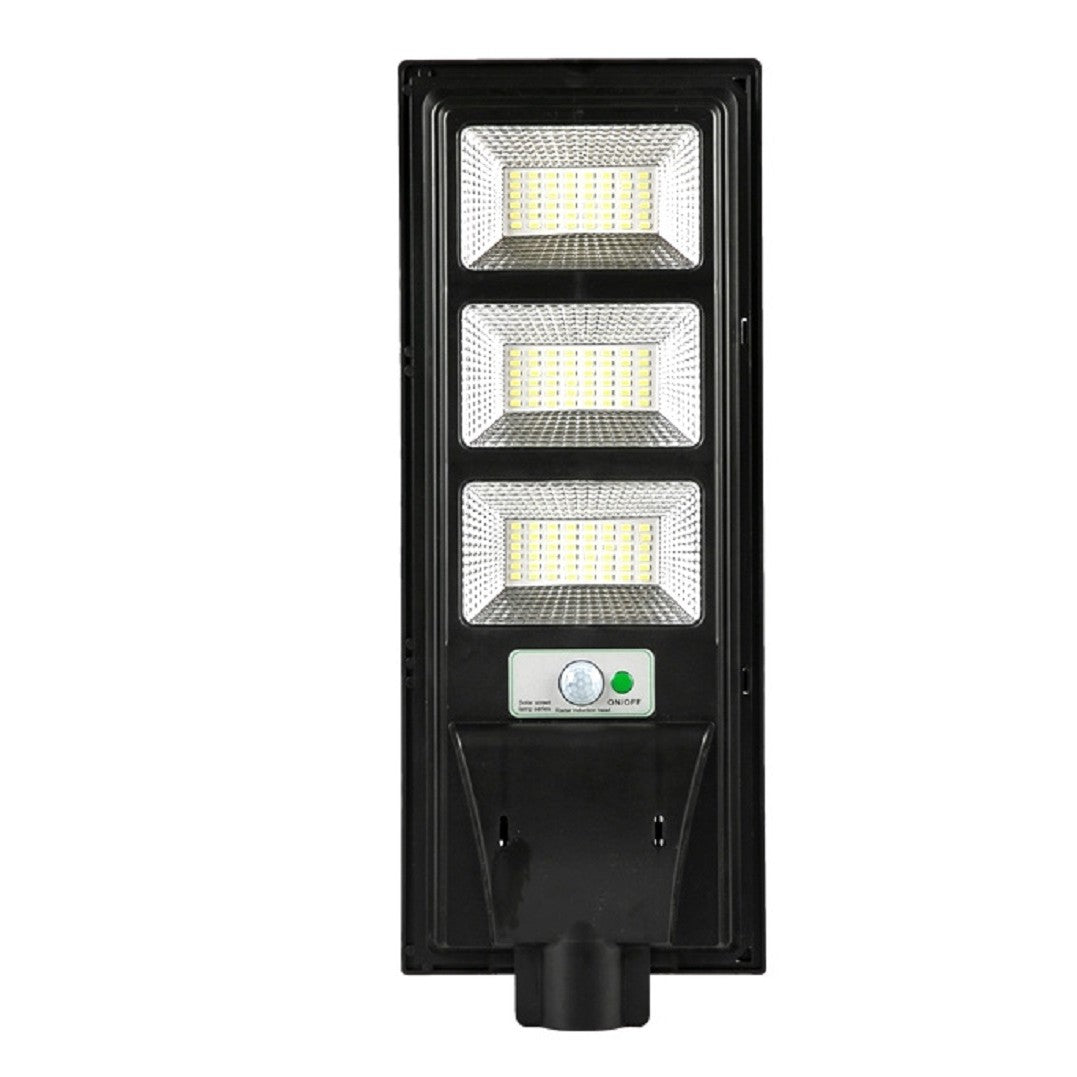 Lampa solara stradala Flippy, cu telecomanda, senzor de miscare si lumina, suport prindere, 144 LED-uri, IP65, ABS,