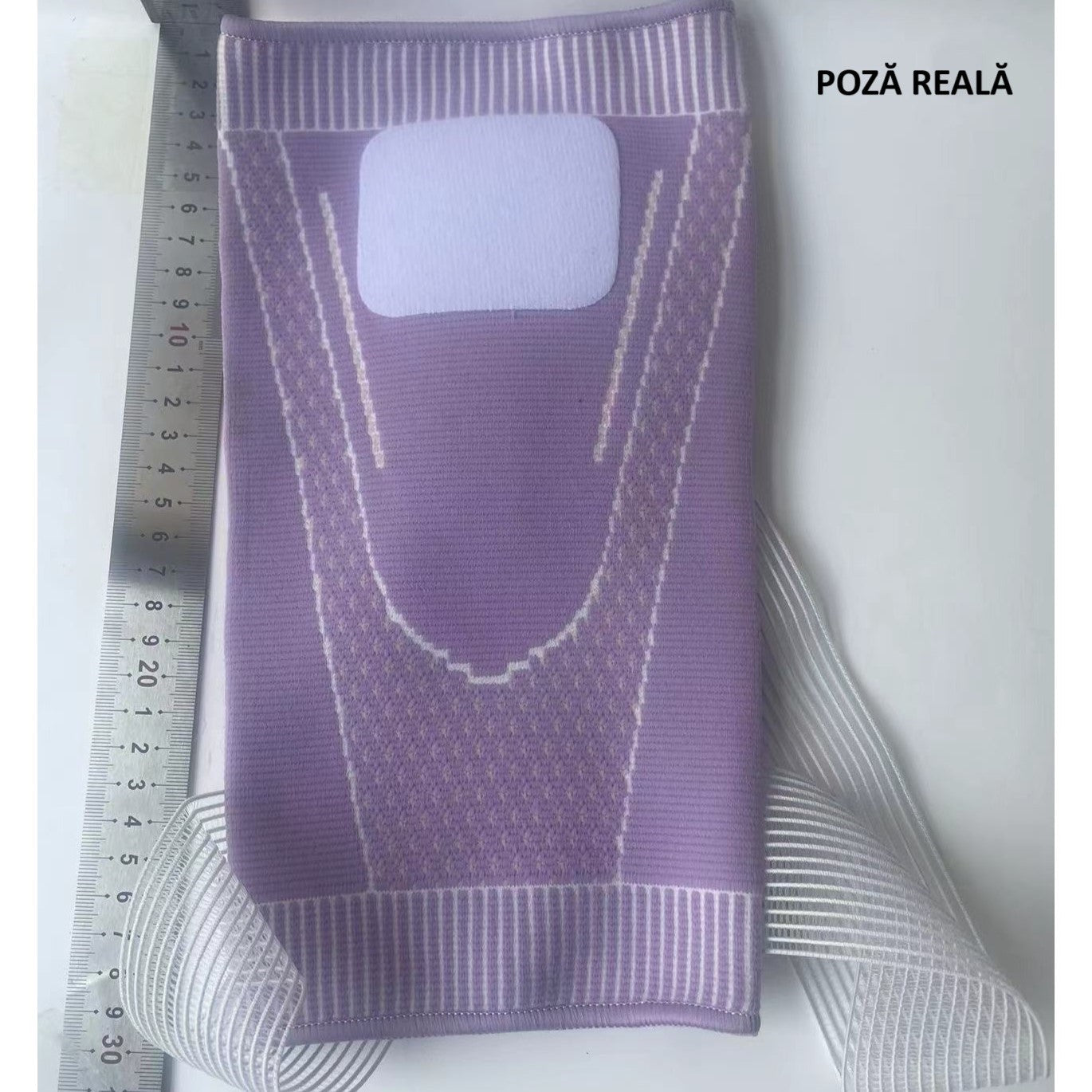 Orteza Elastica pentru Genunchi, Flippy, Ajustabila cu Bretele Elastice, Banda pentru Compresie, Material Respirabil,