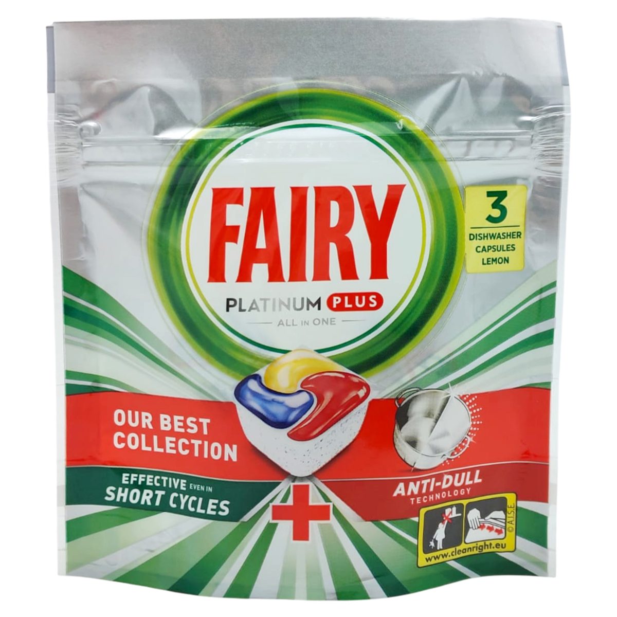 Fairy Detergent Vase Capsule 3 buc Platinum plus Lamaie