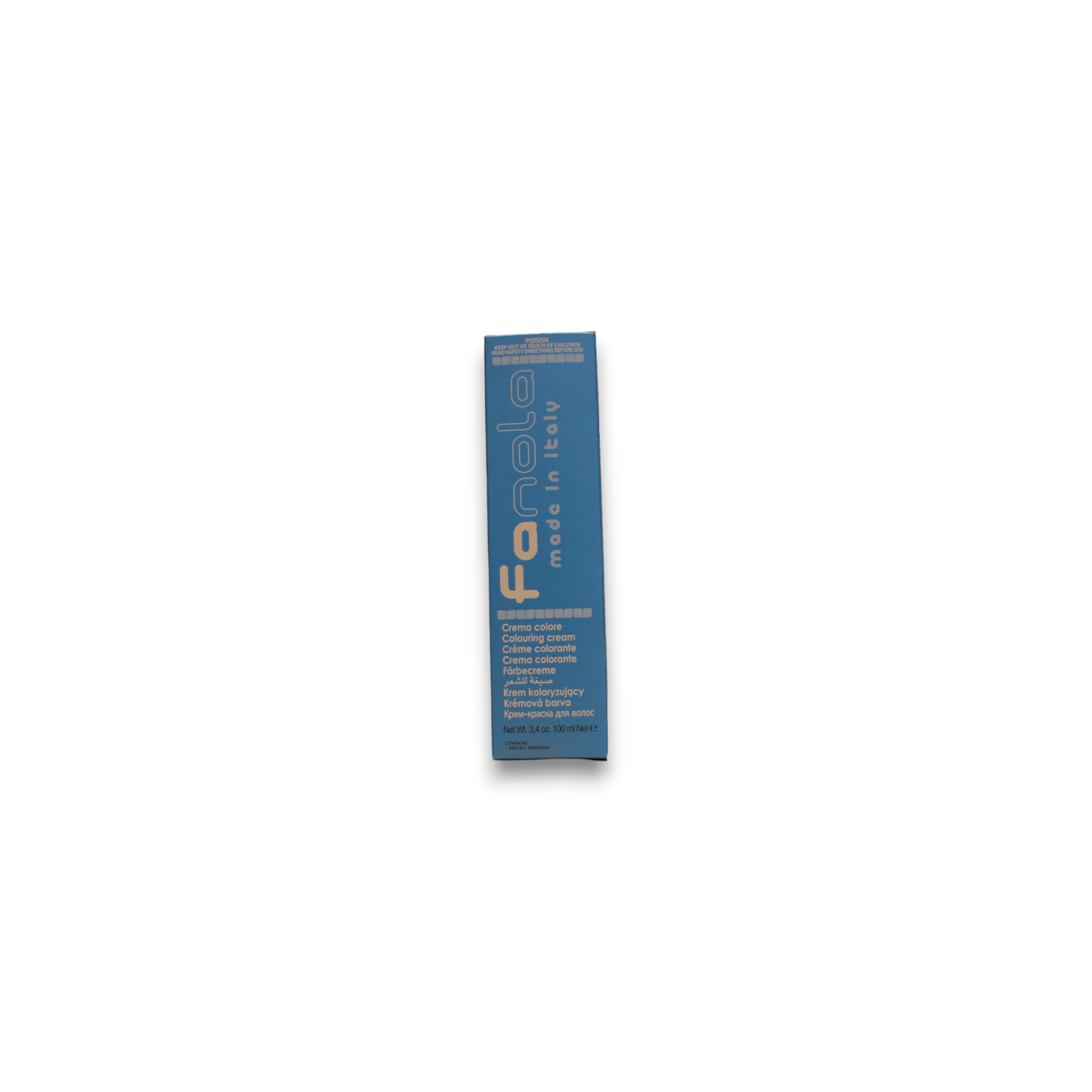 Fanola, Crema Colore, Vopsea permanentă de păr, 7.1 Blonde Ash, 100 ml - Olmarkt