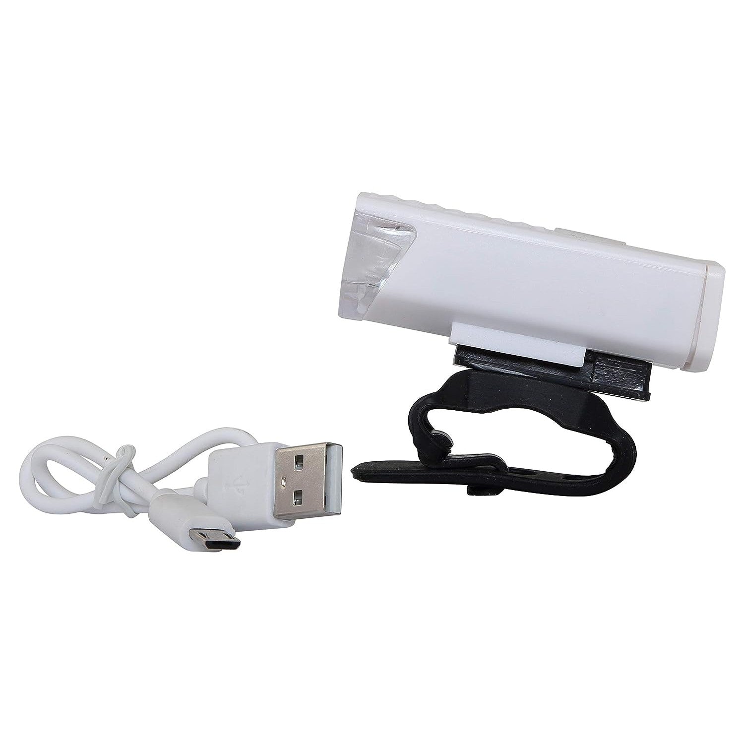 Far cu LED proiector pentru bicicleta\trotineta, Flippy, reincarcabil, cablu USB inclus, 3 moduri de lumina, IPX4, Alb,