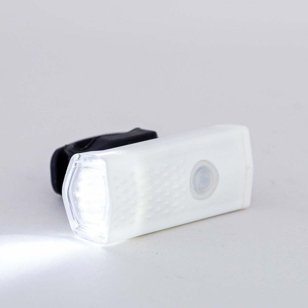Far cu LED proiector pentru bicicleta\trotineta, Flippy, reincarcabil, cablu USB inclus, 3 moduri de lumina, IPX4, Alb,
