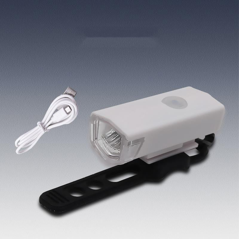 Far cu LED proiector pentru bicicleta\trotineta, Flippy, reincarcabil, cablu USB inclus, 3 moduri de lumina, IPX4, Alb,