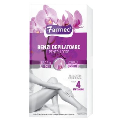 Farmec Benzi Depilatoare Corp 14 buc, 2SERV Orhidee 8260