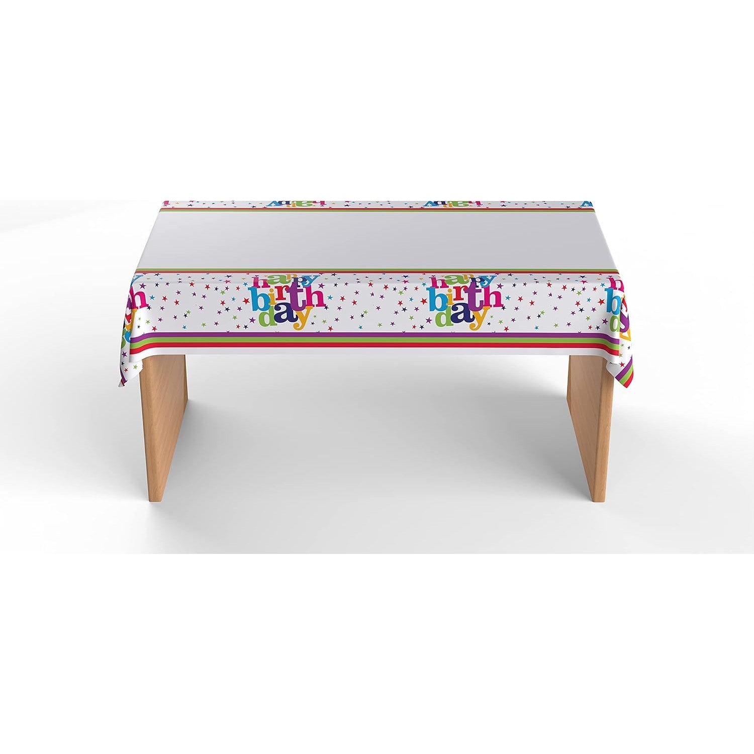 Fata de Masa Dreptunghiulara, Flippy, Colectia Happy Birthday, 180 x 108 cm, din Plastic PE, Impermeabila, Multicolor