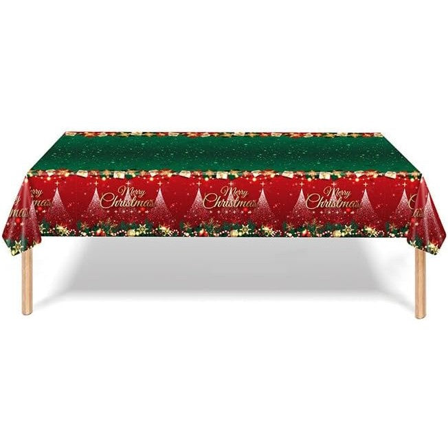 Fata de Masa Festiva, Flippy, Dreptunghiulara, Imprimeu Merry Christmas, Tema Craciun, Rezistenta la Apa, din PVC, 137