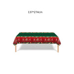 Fata de Masa Festiva, Flippy, Dreptunghiulara, Imprimeu Merry Christmas, Tema Craciun, Rezistenta la Apa, din PVC, 137