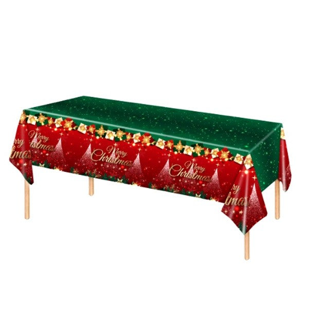 Fata de Masa Festiva, Flippy, Dreptunghiulara, Imprimeu Merry Christmas, Tema Craciun, Rezistenta la Apa, din PVC, 137