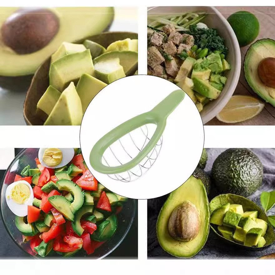 Feliator de Avocado, Flippy, pentru Taierea in Cubulete, Multifunctional, pentru Bucatarie, Otel Inoxidabil, ABS,