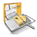 Feliator de Branza, Flippy, din Otel Inoxidabil, 5 Fire de Rezerva, Maner Ergonomic, Scara de Masurare, 24x21cm,