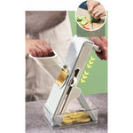 Feliator de Legume Multifunctional, Flippy, Taieturi Diferite, Razatoare pentru Bucatarie, Taietor de Cartofi, Presa