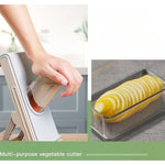 Feliator de Legume Multifunctional, Flippy, Taieturi Diferite, Razatoare pentru Bucatarie, Taietor de Cartofi, Presa