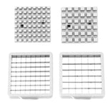 Feliator manual Flippy, pentru cartofi pai si legume, din inox, cu 2 dimensiuni de feliere, 25.5 x 11.7 cm, argintiu