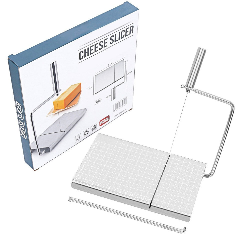 Feliator manual Flippy, pentru cascaval, salam, prajituri, unt, din otel inoxidabil, usor de curatat si utilizat, 5