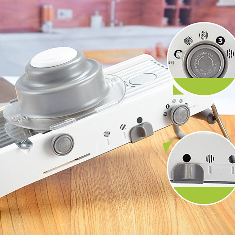 Feliator Manual Multifunctional, Flippy, Usor de Folosit, pentru Legume, Fructe, Razatoare, Otel Inoxidabil, Accesoriu