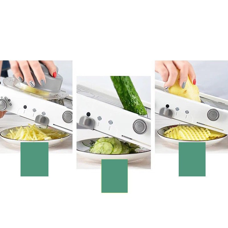 Feliator Manual Multifunctional, Flippy, Usor de Folosit, pentru Legume, Fructe, Razatoare, Otel Inoxidabil, Accesoriu