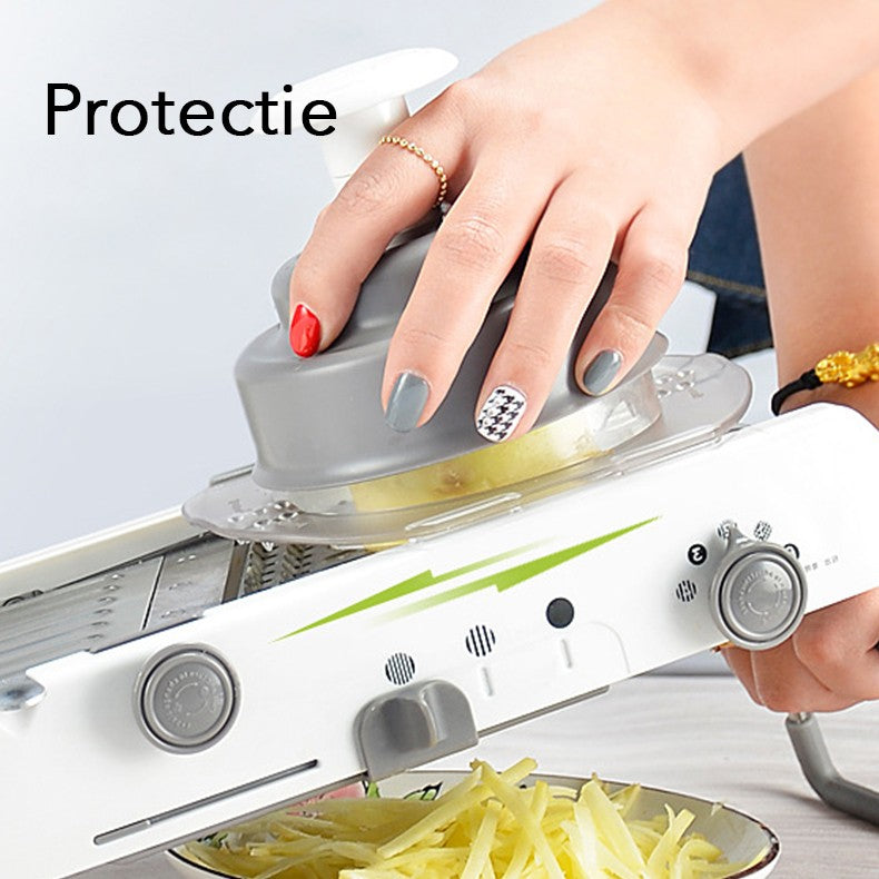 Feliator Manual Multifunctional, Flippy, Usor de Folosit, pentru Legume, Fructe, Razatoare, Otel Inoxidabil, Accesoriu