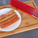 Feliator manual pentru hot-dog Flippy, crestare carnati si hot-dog, manual, potrivit pentru gratar, 29.5 x 6.5 cm, din