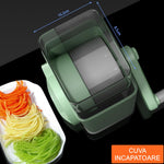 Feliator manual pentru legume Flippy, 3 lame din otel inxodabil, 3 tipuri de feliere, material carcasa ABS, latime
