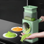 Feliator manual pentru legume Flippy, 3 lame din otel inxodabil, 3 tipuri de feliere, material carcasa ABS, latime