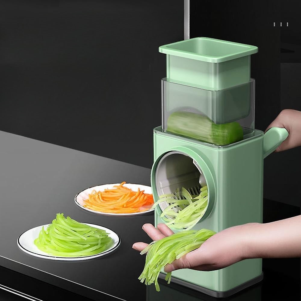 Feliator manual pentru legume Flippy, 3 lame din otel inxodabil, 3 tipuri de feliere, material carcasa ABS, latime