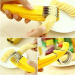 Feliator pentru Alimente, Flippy, Accesoriu pentru Bucatarie, Cutit pentru Legume si Fructe, Model Banana, Ergonomic,