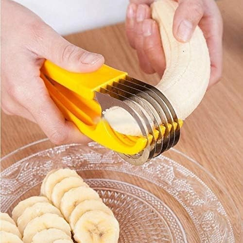 Feliator pentru Alimente, Flippy, Accesoriu pentru Bucatarie, Cutit pentru Legume si Fructe, Model Banana, Ergonomic,