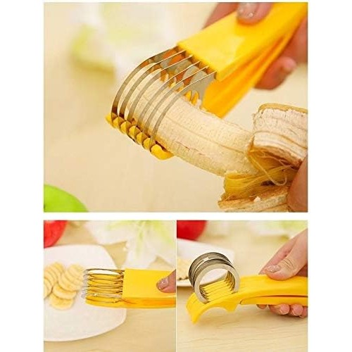Feliator pentru Alimente, Flippy, Accesoriu pentru Bucatarie, Cutit pentru Legume si Fructe, Model Banana, Ergonomic,