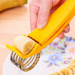 Feliator pentru Alimente, Flippy, Accesoriu pentru Bucatarie, Cutit pentru Legume si Fructe, Model Banana, Ergonomic,