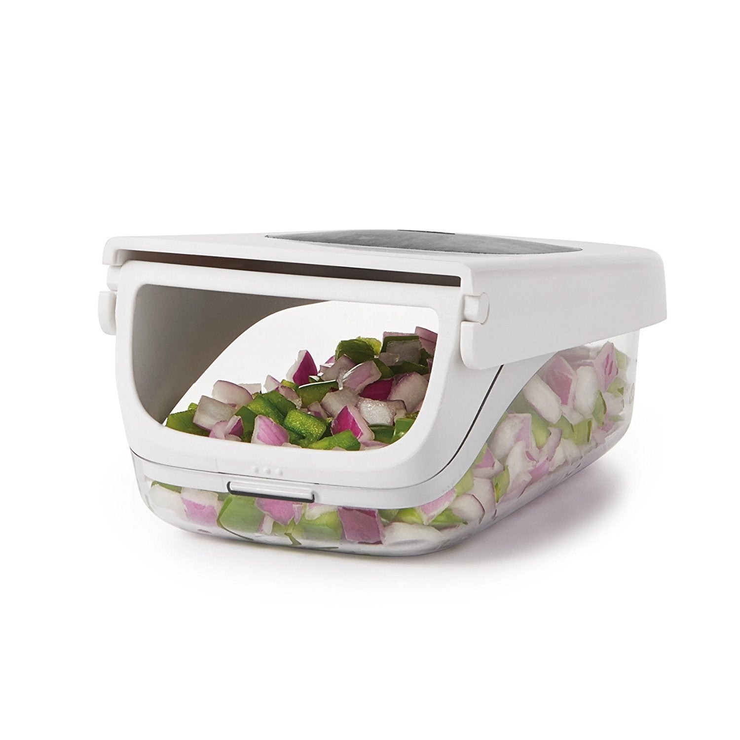 Feliator pentru Legume, Flippy, Ustensila Bucatarie, Presa Manuala pentru Carfoi Pai, Multifunctional, 20x12.5x10 cm,