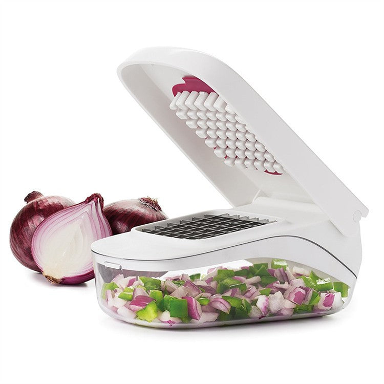 Feliator pentru Legume, Flippy, Ustensila Bucatarie, Presa Manuala pentru Carfoi Pai, Multifunctional, 20x12.5x10 cm,