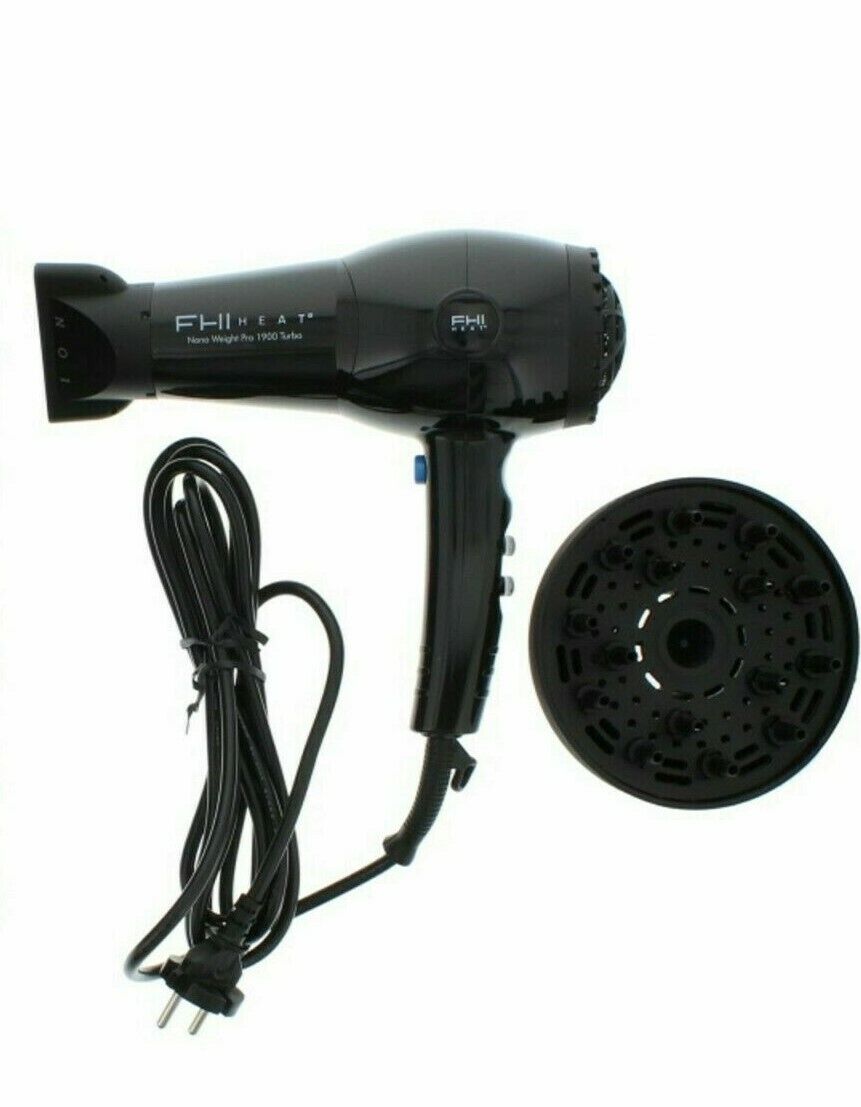 FHI Heat, Nano Weight Pro 1900 Turbo, Uscător de păr electric, Negru