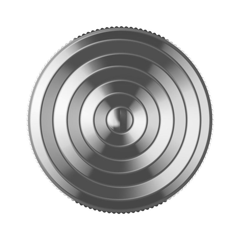 Fidget Spinner Titirez Anti Stress, Flippy, Tip Pandativ / Breloc, Ondulatii Mari, Otel Inoxidabil, 30x30x8 mm, Argintiu