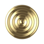Fidget Spinner Titirez Anti Stress, Flippy, Tip Pandativ / Breloc, Ondulatii Mari, Otel Inoxidabil, 30x30x8 mm, Auriu