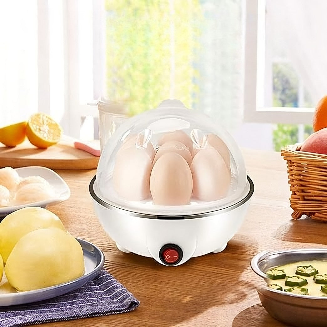 Fierbator de Oua Electric, Flipppy, Capacitate 7 oua, Aparat de fiert oua, 220V, Oprire Automata, 3 Moduri de Fiert