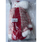 Figurina Decorativa, Pentru Craciun, Flippy, Ren, Picioare Telescopice, Inaltime Reglabila 42 - 80 cm, cu Haina,