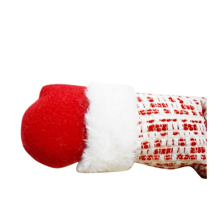 Figurina Decorativa, Pentru Craciun, Flippy, Ren, Picioare Telescopice, Inaltime Reglabila 42 - 80 cm, cu Haina,