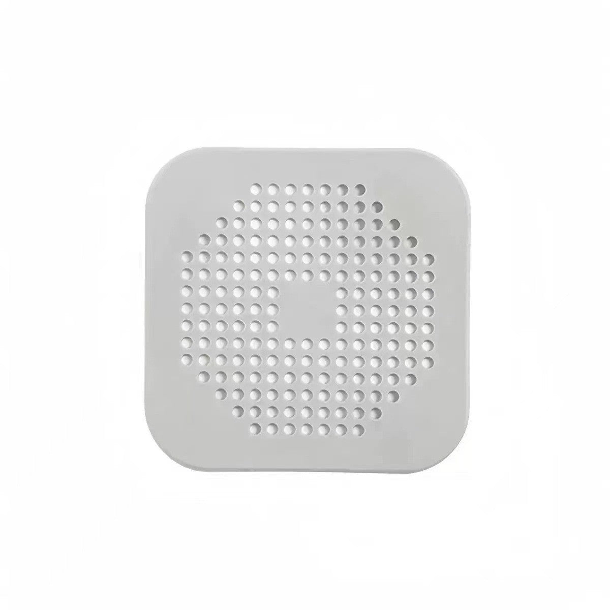 Filtru Chiuveta, Flippy, Anti-infundare, cu Ventuze, 14.5 x 14.5 cm, Flexibil, Alb