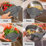 Strecurator Filtru pentru Vase, Flippy, din Silicon Rezistent la Temperaturi Inalte, Universal, Paste, Legume, Fructe,
