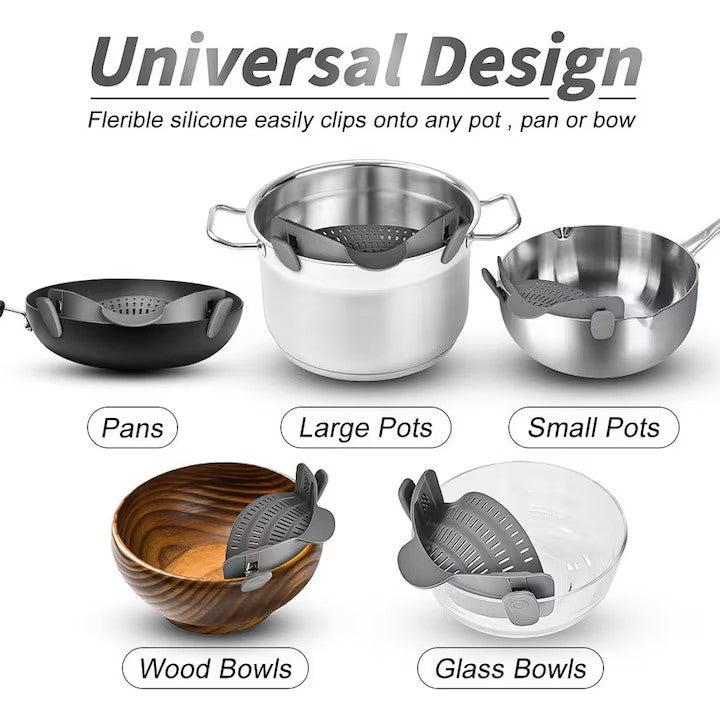 Strecurator Filtru pentru Vase, Flippy, din Silicon Rezistent la Temperaturi Inalte, Universal, Paste, Legume, Fructe,