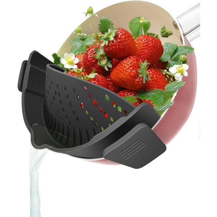 Strecurator Filtru pentru Vase, Flippy, din Silicon Rezistent la Temperaturi Inalte, Universal, Paste, Legume, Fructe,