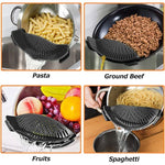 Strecurator Filtru pentru Vase, Flippy, din Silicon Rezistent la Temperaturi Inalte, Universal, Paste, Legume, Fructe,