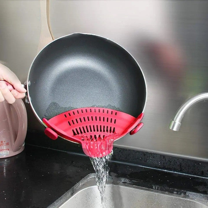 Strecurator Filtru pentru Vase, Flippy, din Silicon Rezistent la Temperaturi Inalte, Universal, Paste, Legume, Fructe,