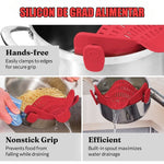 Strecurator Filtru pentru Vase, Flippy, din Silicon Rezistent la Temperaturi Inalte, Universal, Paste, Legume, Fructe,
