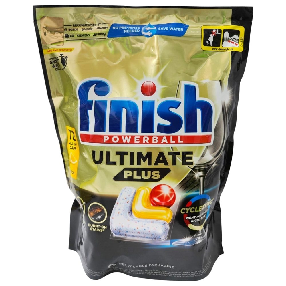 Finish Detergent Vase Capsule 72 buc Powerball Ultimate plus Lemon