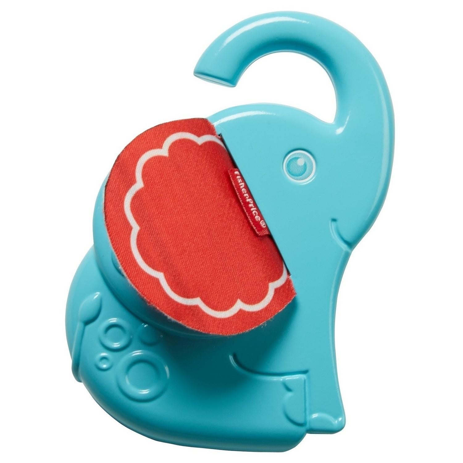Fisher Price, Elephant Peek, Joacă-te cu oglinda cu activități practice, Zornăitoare cu jucărie pentru dințișori 2-în-1, Unisex, 3+ luni - Olmarkt