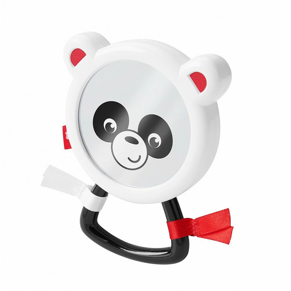 Fisher Price, Peek And Play, Joacă-te cu oglinda cu activități practice, Zornăitoare cu jucărie pentru dințișori 2-în-1, Unisex, 3+ luni - Olmarkt